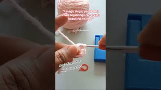 How to do the Magic Ring or Magic Circle #basiccrochetstitch #crochet #magicring #magiccircle