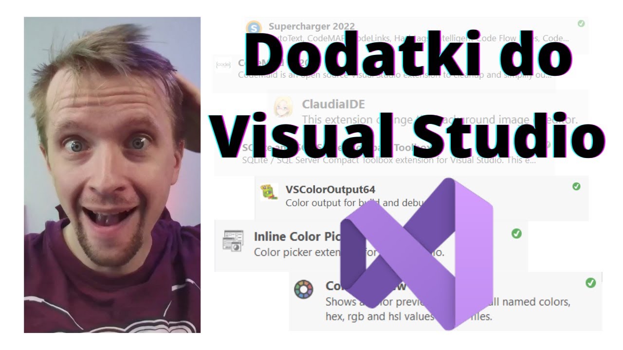 minaturka filmiku na Youtube : Dodatki do Visual Studio 2022 i ich recenzja