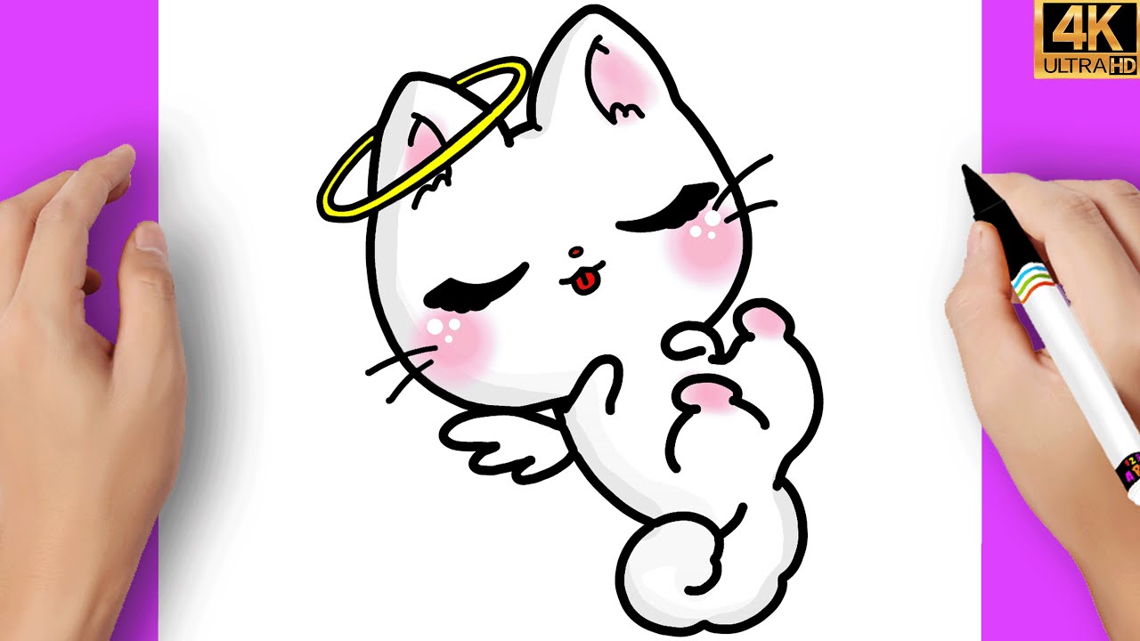  Sehr leicht !! Wie zeichnet man eine Katze – Süße Katze zeichnen Motiv 