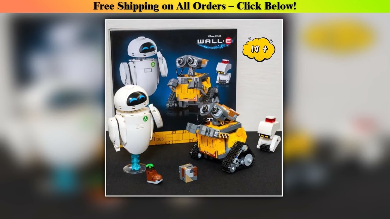 2025 NEW 811PCS MOC 43279 WALLI EVE Robot Building Blocks Figure Blocks Cute Cartoon Character Toys