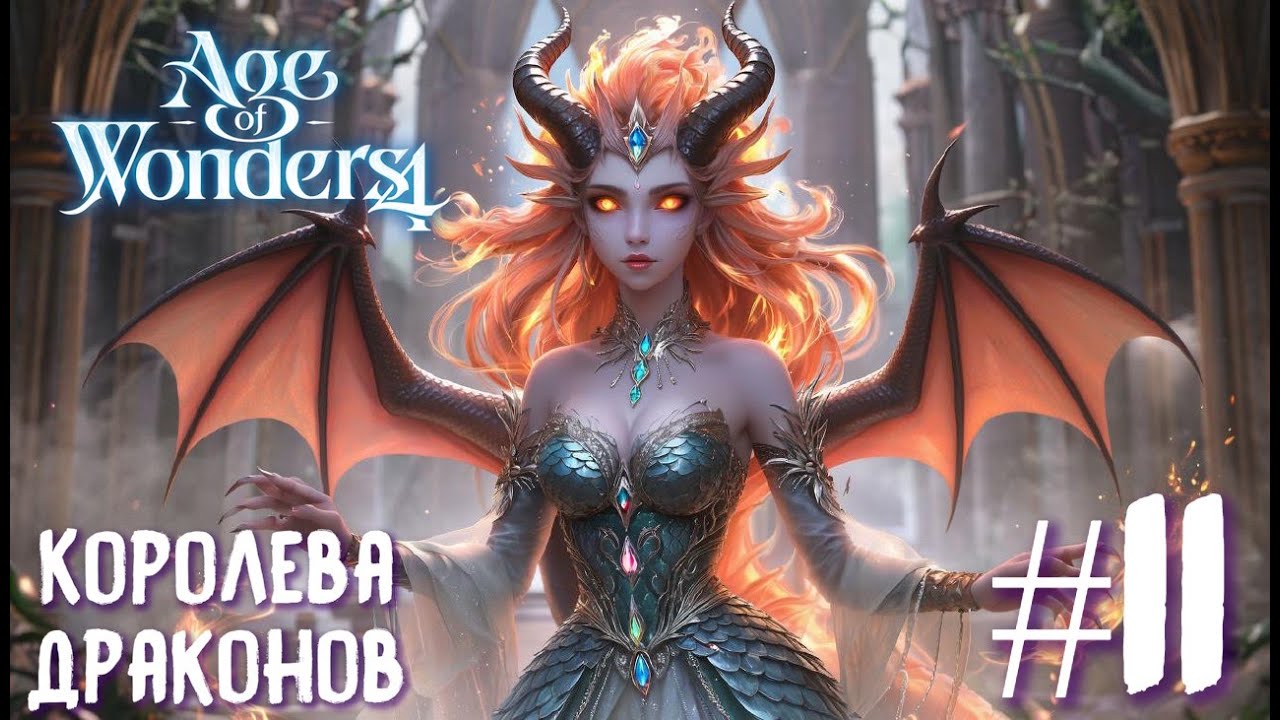 Age of Wonders 4. Прохождение за Великий Катай. Королева драконов #11.