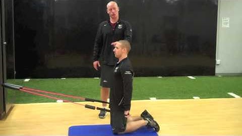3 x 1 Half-Kneeling Cervical Flexion with Pattern Assistance with Cook Band