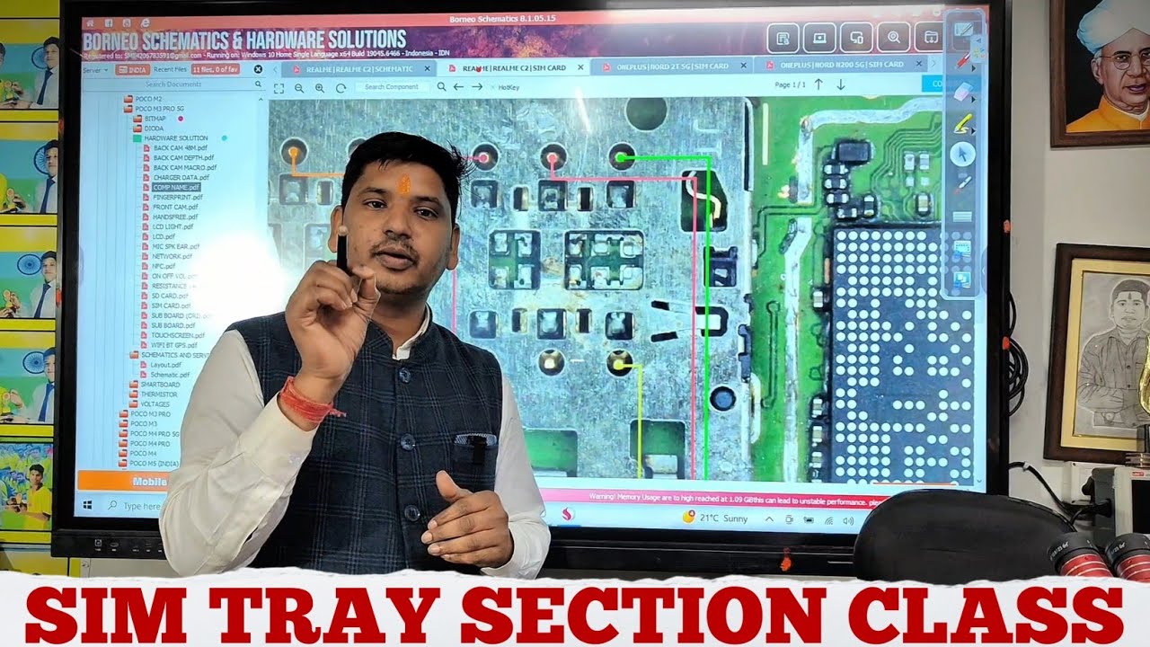 Sim Tray problem sim Tray के six points को कैसे check करे 6 points का connection कहा कहा जाता हैं