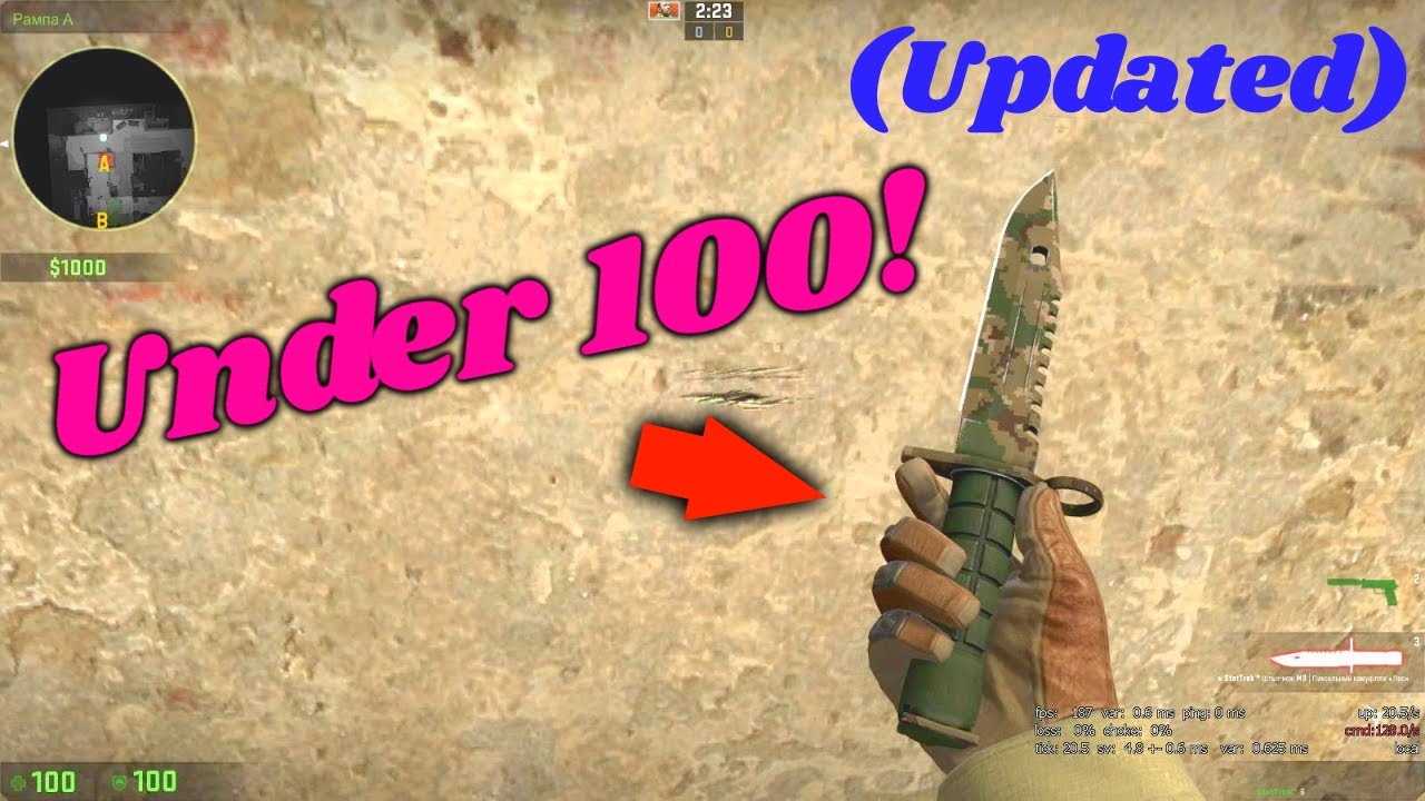 TOP 10 CSGO KNIVES UNDER $100 EP. 2! (WITH SHATTERED WEB KNIFE) (UPDATED 2020)