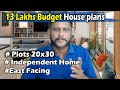 Independent #Houseplans for Plot size 20x30 | Budget single #1BHK House plans @Aishwaryam Builder