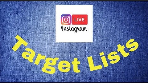 Actor Show Business Help: Target Lists