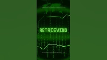 RETRIEVING   Retro CRT green screen glitch text animation