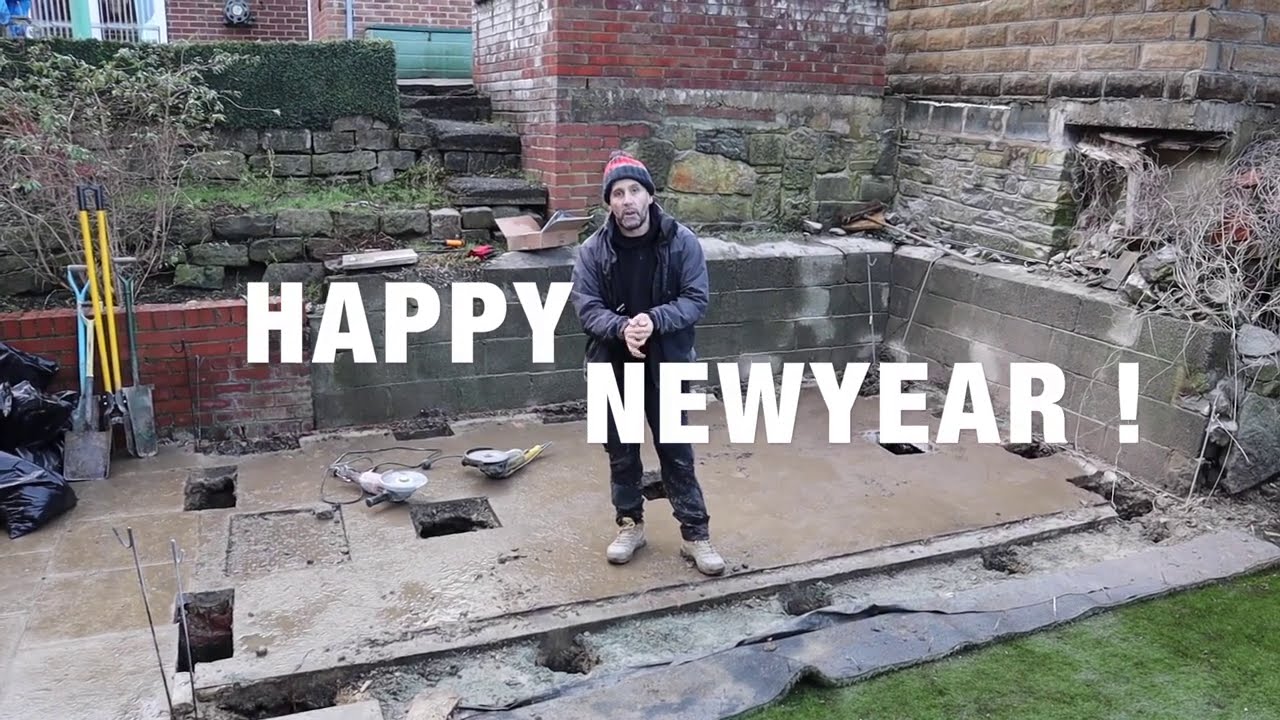 Garden room base construction over an existing garage concrete base YouTube