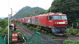 【2023/07/19･東北本線を走る貨物列車】4088ﾚ(上り 仙台タ→大阪タ･EH500-43牽引) 東白石駅通過