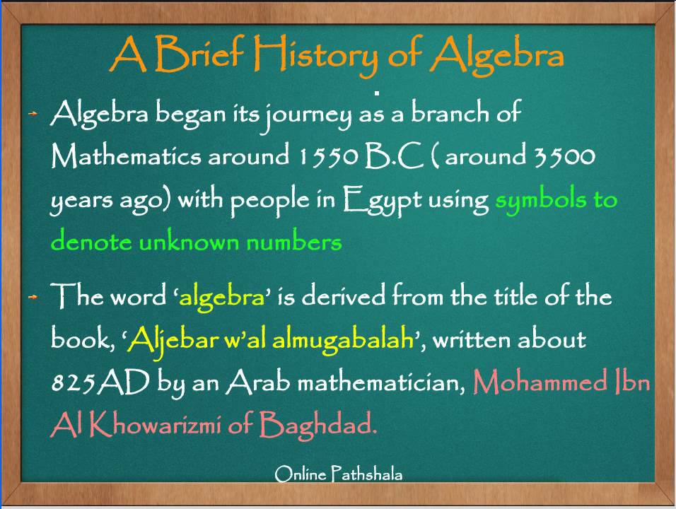 history of algebra essay