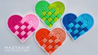 How to Crochet Woven Heart by Naztazia by naztazia 133,951 views 3 months ago 6 minutes, 43 seconds