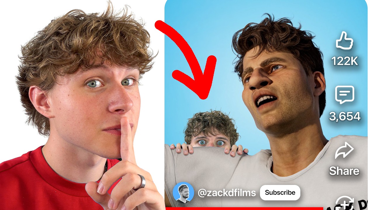 I Hid in 100 YouTube Shorts
