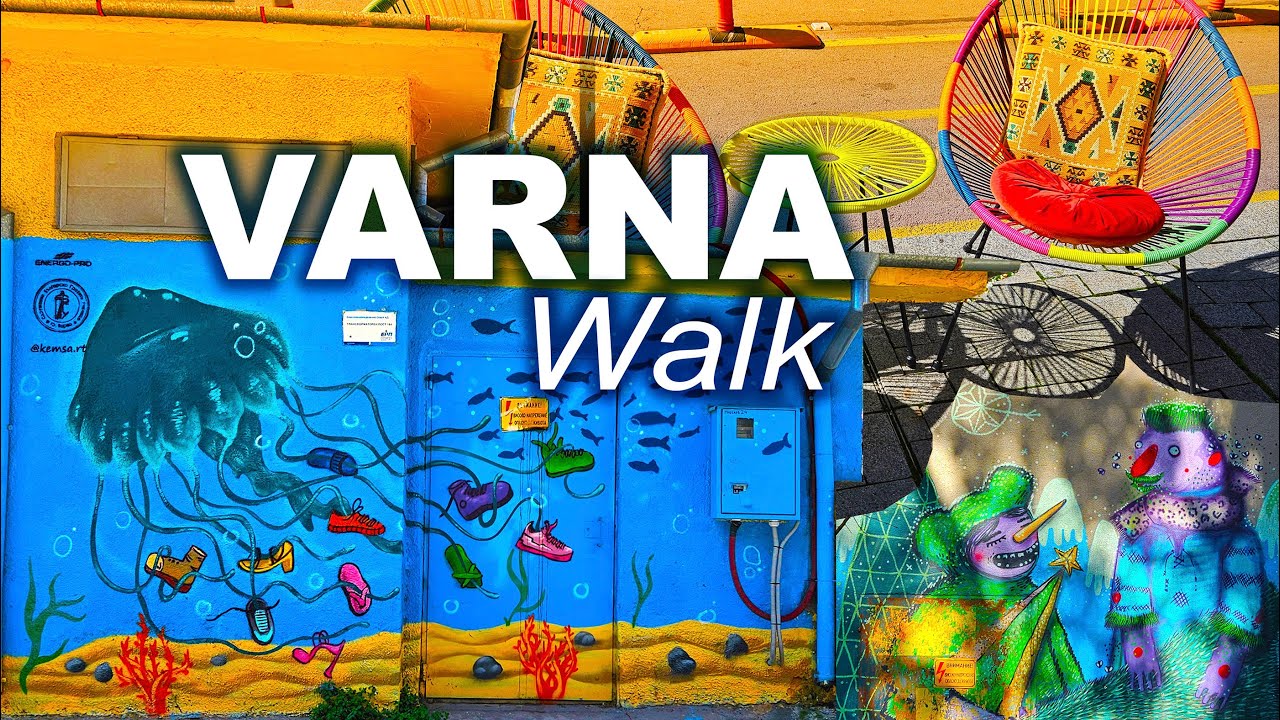БОЛГАРИЯ | WALK TOUR / СОЛНЕЧНАЯ ВАРНА / ПРОГУЛКА ПО ГОРОДУ И  ВДОЛЬ МОРЯ / ПРИМОРСКИЙ ПАРК