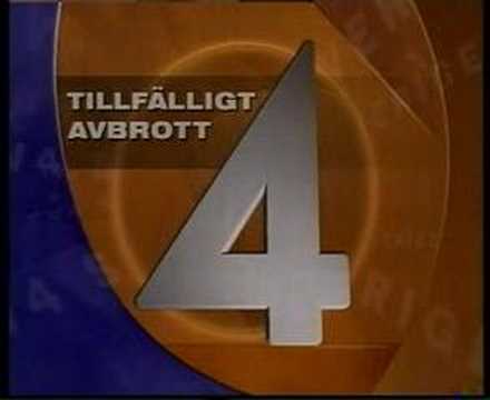 TV4 tillfälligt avbrott 1997 - YouTube