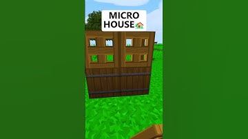 MICROHOUSE🏡 (PASSO BEM SOLTO) in Minecraft! #shorts