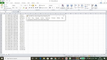 How to import co-ordinates from Excel to AutoCAD using SW DTM