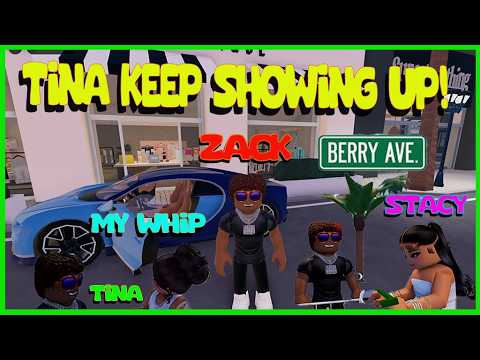 BERRY AVENUE TINA KEEP SHOWING UP EVERYWHERE ZACK GO #roblox #fyp #berryave