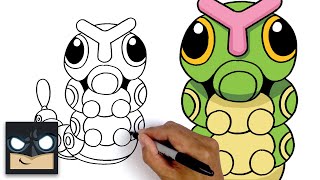 how to draw caterpie pokemon