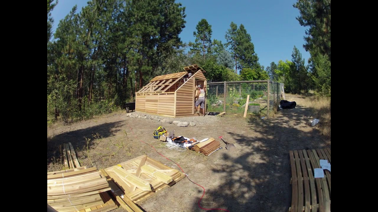 Cedarshed Sunhouse 8X12  Shed Time Lapse Assembly