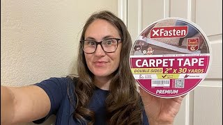 What I noticed about this carpet tape