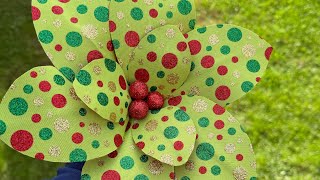 Let’s make a large flower using 4 inch ribbon!! 
