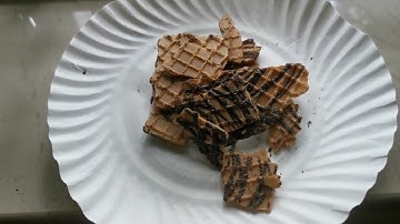 Trying Waffle Chips #wafflemill #darkchocolate #waffle