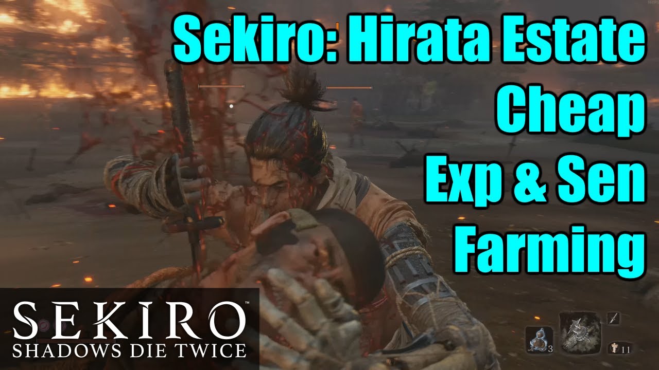 Sekiro Farming Skill Points Xp Money Hirata Estate 6 Mins 720 Xp 480 Sen Low Risk Youtube