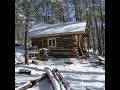 Small log cabin in the woods part5 shingles on cabin roof installing window and cabin floor