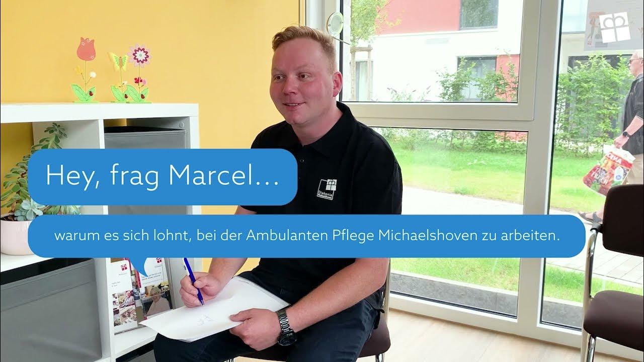 Nachgefragt: warum Marcel in der Ambulanten Pflege Michaelshoven arbeitet - YouTube