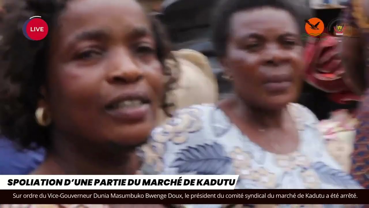 Spoliation d’une partie du marché de Kadutu.