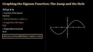 Signum Function for Calculus