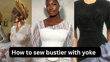 HOW TO DRAFT AND SEW A BUSTIER BLOUSE WITH YOKE || PATTERN DRAFTING AND SEWING TUTORIAL #fashion