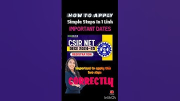 #csir NET 2025 simple step by step #shorts #shortsfeed #viralvideo
