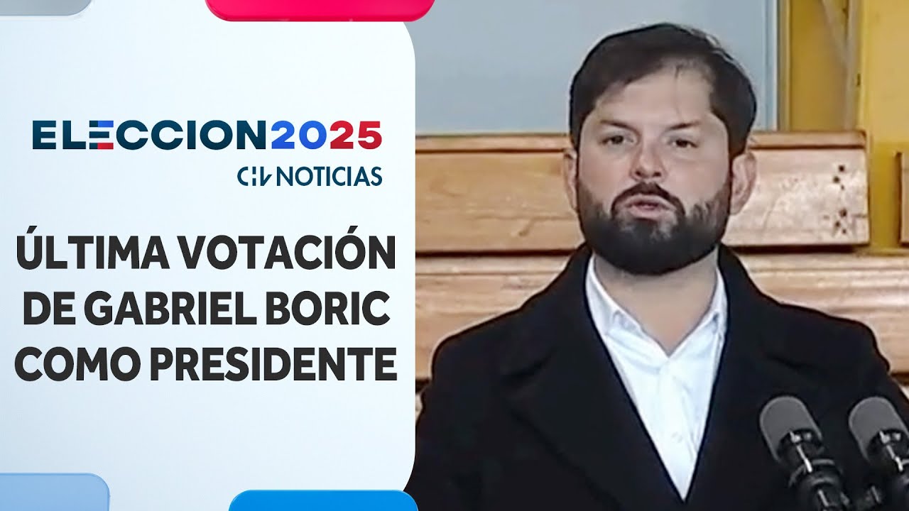 LLEGÓ CON VIOLETA: Así fue la última votación como presidente de Boric ...