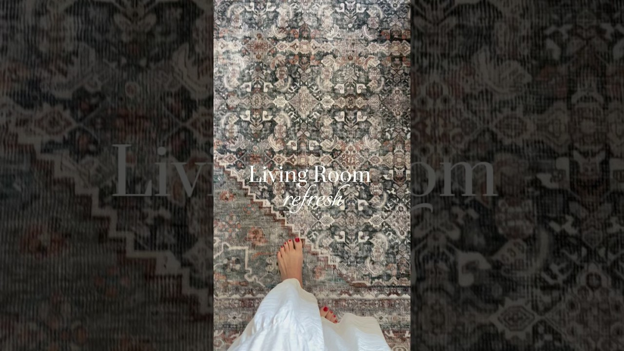 Living room refresh ✨#livingroomdecor #arearug #homedecor #ruglove #interiordesign