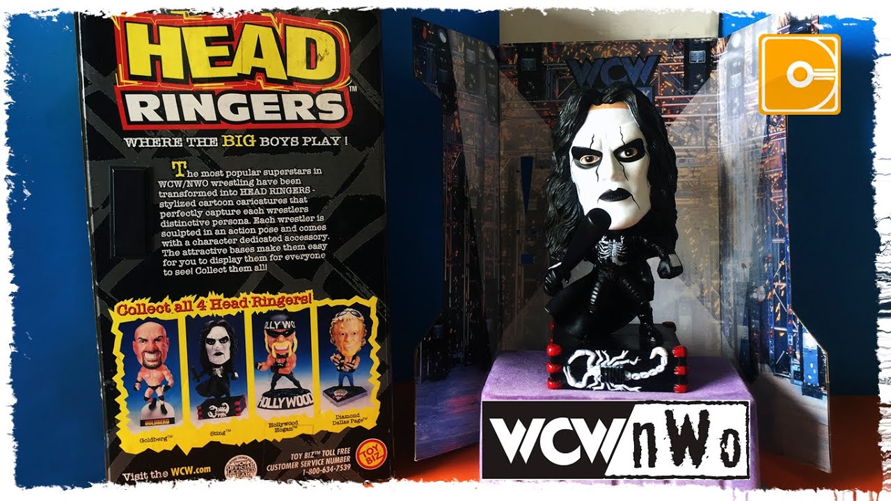 mwcw n W o HEAD RINGERS フィギュア 1999 WCW nWo Hulk Hogan Head Ringers WWE WWF Statue ToyBiz 77184