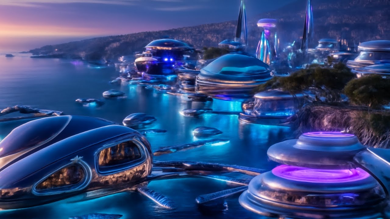 "Living Above Earth: The 2125 Sci-Fi Metropolis | 4K Future City"