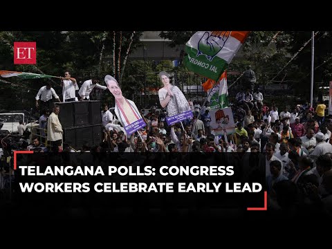 Telangana poll result 2023: Congress lead stabilising, KCR's BRS trailing in 63 Constituencies Episode cover