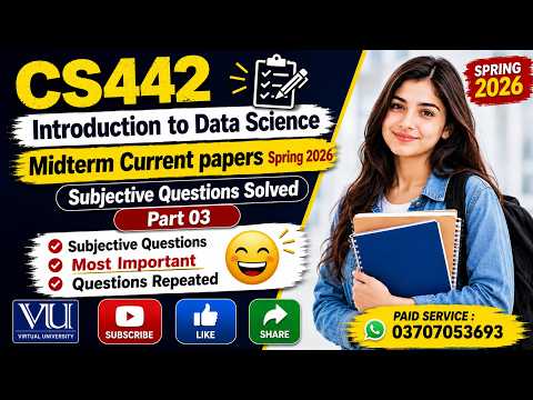 CS442 Midterm Subjective Current Paper 2026 | Solved Questions | Spring 2026 | VU CS442