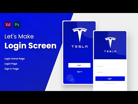 Login and sign in page | Basic Tutorial in Adobe XD (2021)