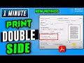 How to print double sided pdf 2024  adobe acrobat tutorial