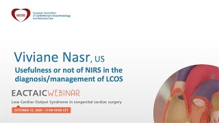 Eactaic Webinar Usefulness Or Not Of Nirs In The Diagnosis Management Of Lcos, Viviane Nasr