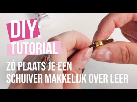 Basistechniek sieraden maken: zó plaats je een schuiver makkelijk over leer