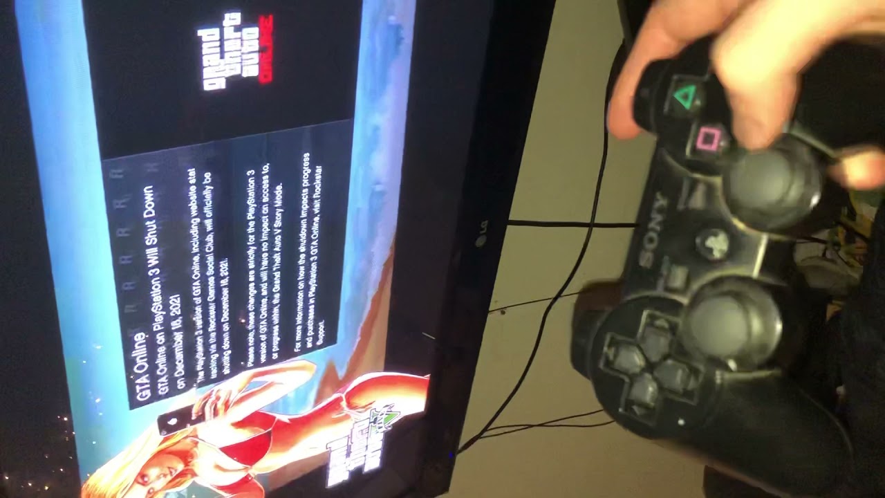 Loading GTA Online PS3 for the last time December 16 2021