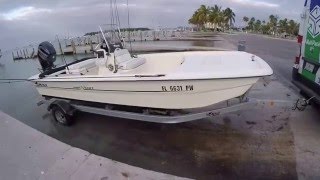 Mako Pro 17 Skiff - Launching and running offshore