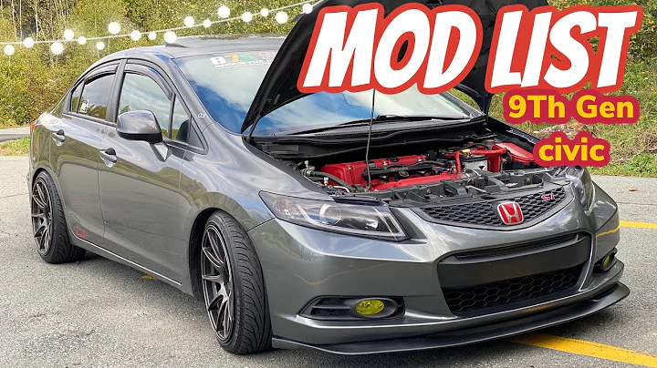 MOD LIST ON MY 9TH GEN HONDA CIVIC SI