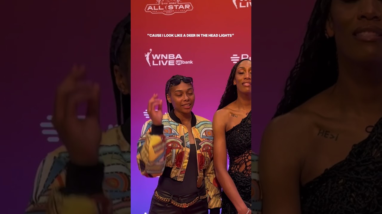 This moment between Allisha Gray & A’ja Wilson was priceless 🤣 