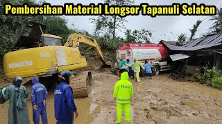 Excavator Mulai Bersihkan Material Longsor Jalinsum Tapanuli Selatan #batujombaterkini #truckdriver
