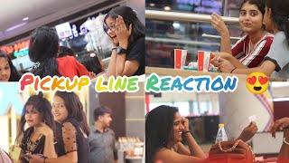 Pickup line Reaction 😍❤️ ||cute girls|| @Dkfrank #reaction #trendingvideo #viral #prank