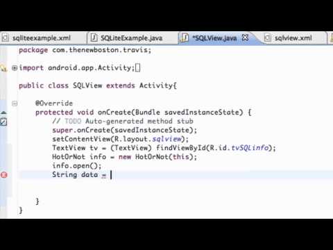 Android Application Development Tutorial   119   Setting up method to Read SQLite